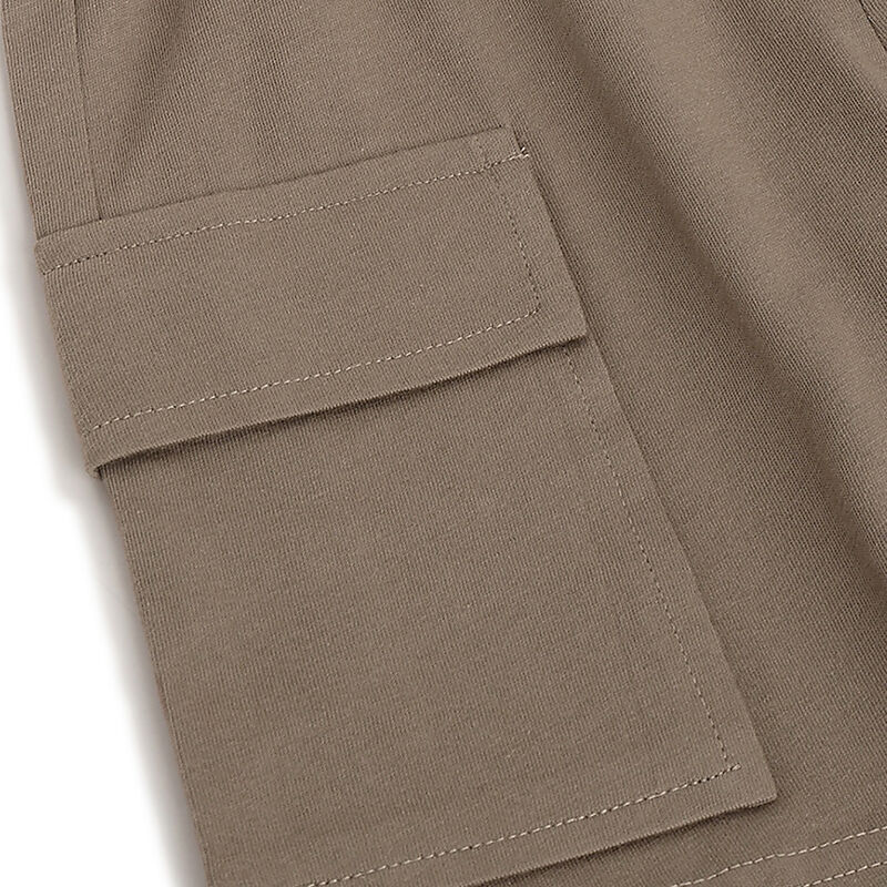 Boys Dark Natural Solid Shorts image number 3